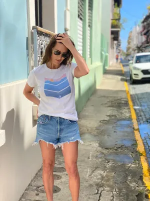 Sunset Hike- Premium Ladies Christian Fitted T-Shirt